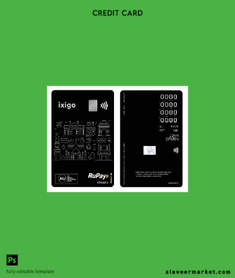 Hindistan AU Small Financial Banka RuPay platinum Kredi vertical Kart