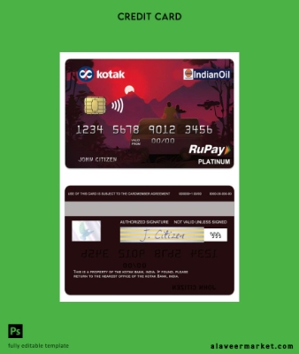 Hindistan Kotak Banka RuPay platinum Kredi Kart
