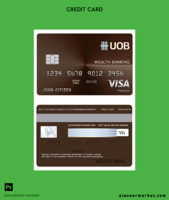 Endonezya UOB Banka Vize wealth Banka Kart