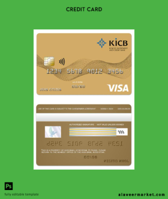 Kyrgyzstan KICB Banka Vize gold Kart