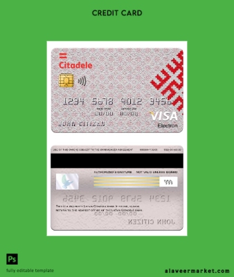 Letonya Citadele Banka Vize electron Kart