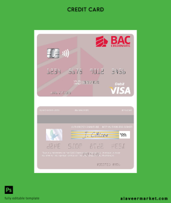 Nicaragua BAC Credomatic Vize Banka Kart