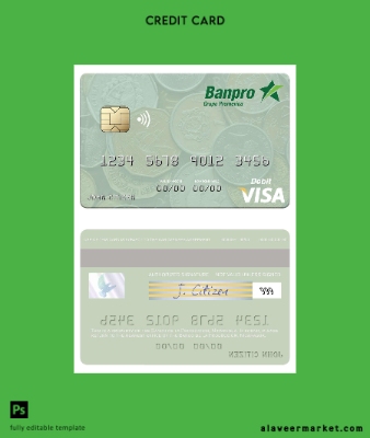 Nicaragua Banco de la Producción Vize Banka Kart