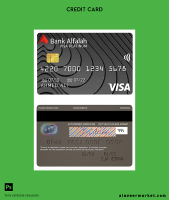 Pakistan Banka of Alfalah platinum Vize Kredi Kart