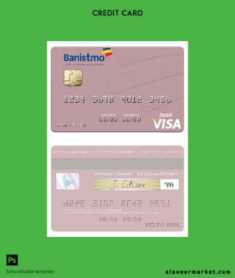 Panama Banco Banistmo Vize Banka Kart
