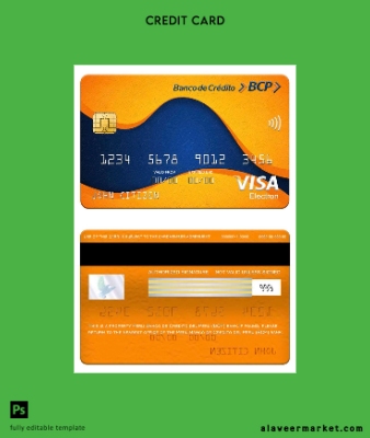 Peru Banco de Kredi del Peru (BCP) Banka Vize electron Kart