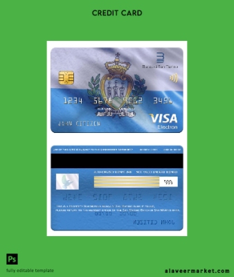 San Marino Banca di San Marino Banka Vize electron Kart