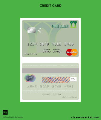 Suudi Arabistan Arabia The National Commercial Banka Kart