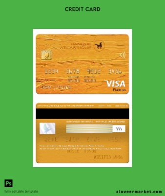 Senegal Banque Atlantique Banka Vize electron Kart