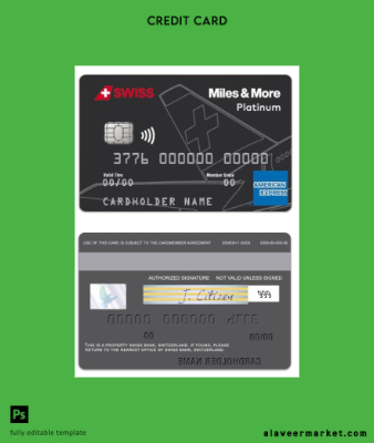 İsviçre SWISS Banka Miles & More platinum american express Kart