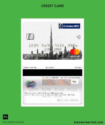 UAE Dubai Emirates NBD Banka Kart