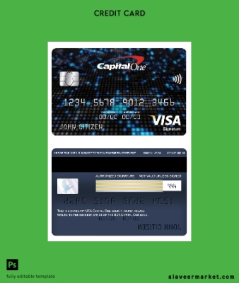 USA Capital One Banka Vize signature Kart