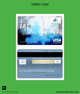 USA Kimlik Kartı Mortgage Banka Vize signature Kart