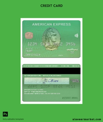 USA Waste Management Banka Amex green Kart
