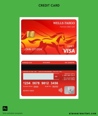 USA Wells Fargo Banka Vize Banka Kart version 2