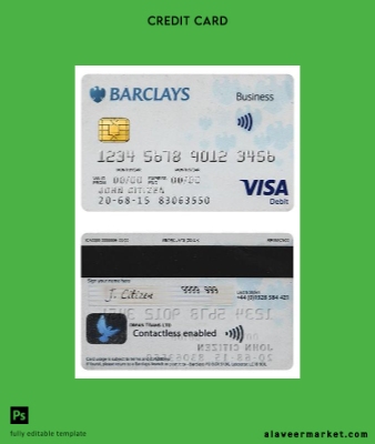 United Kingdom Barclays PLC Vize Kart