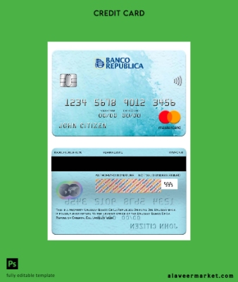 Uruguay Banco De La Republica Oriental Del Uruguay Banka Kart