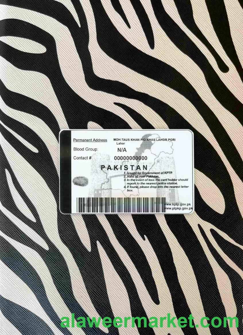 Pakistan DL photolook BACK