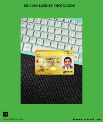 Avustralya Queensland state Sürücü Belgesi licence photolook Ön