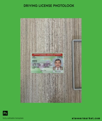 Avustralya Victoria state probationary Sürücü Belgesi Belge photolook Ön