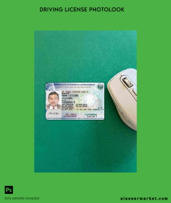 El Salvador Sürücü Belgesi Belge photolook Ön