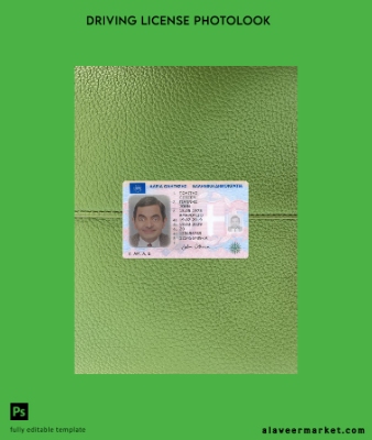 Yunanistan Sürücü Belgesi Belge 2019-present photolook Ön