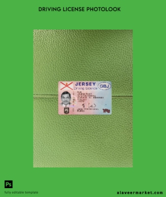 Jersey Sürücü Belgesi Belge photolook Ön