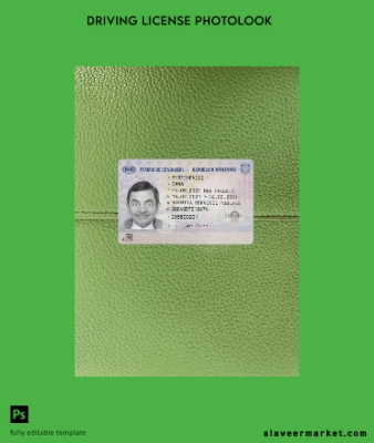 Moldova Sürücü Belgesi Belge 2021-present photolook Ön