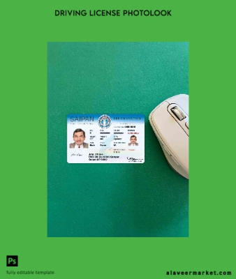 Northern Mariana Islands Saipan Sürücü Belgesi photolook Ön