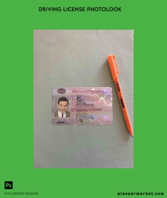 Rusya Sürücü Belgesi Belge photolook Ön