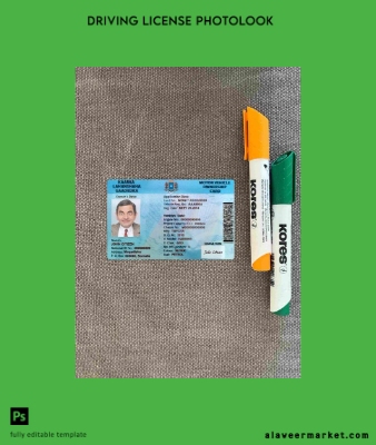 Somalia Sürücü Belgesi Belge photolook Ön