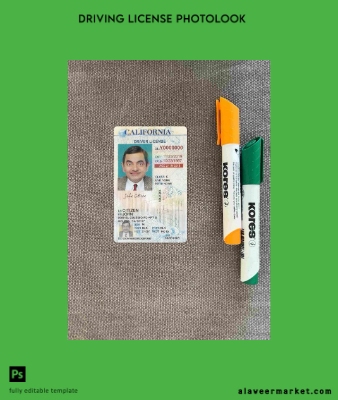 USA California Sürücü Belgesi Belge under 21 photolook Ön