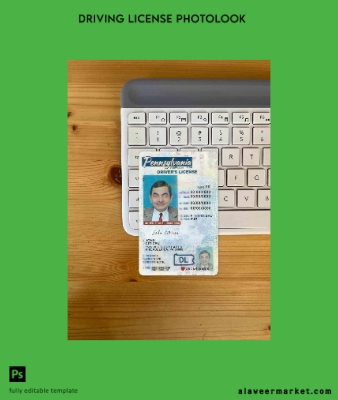 USA Pennsylvania Sürücü Belgesi Belge under 21 21 photolook Ön