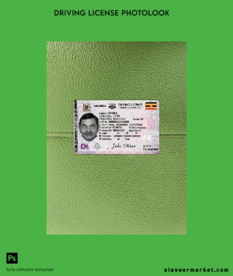Uganda Sürücü Belgesi Belge 2020-present photolook Ön