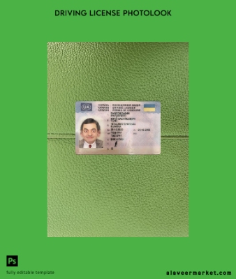 Ukrayna Sürücü Belgesi Belge 2022-present photolook Ön