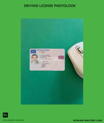 United Kingdom Sürücü Belgesi Belge (between January 2021 and December 2021) photolook Ön