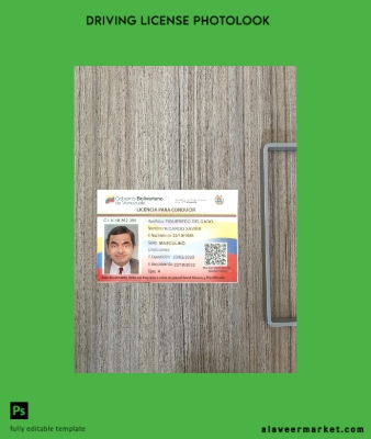 Venezuela Sürücü Belgesi Belge 2022-present photolook Ön