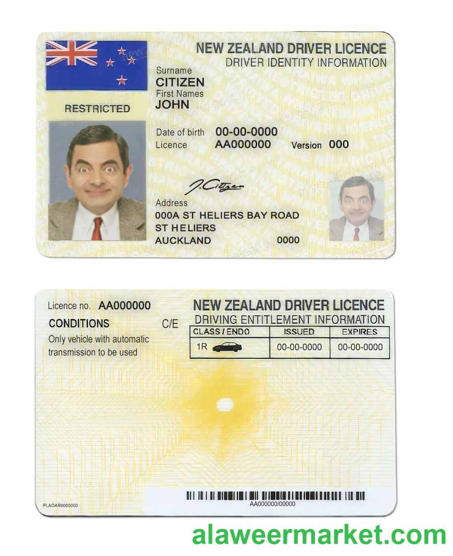 New Zealand driving license