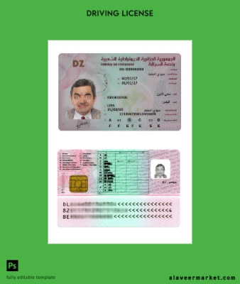 Cezayir Sürücü Belgesi Belge
