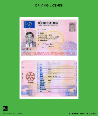Avusturya Sürücü Belgesi Belge 2013 - present