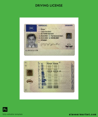 Danimarka Sürücü Belgesi Belge 2023-present
