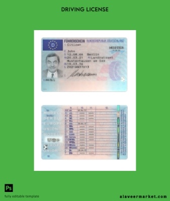 Almanya Sürücü Belgesi Belge 2021-present