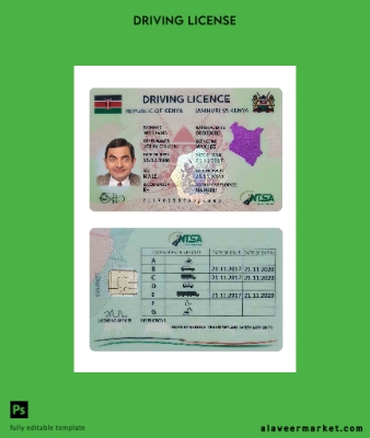 Kenya Sürücü Belgesi Belge