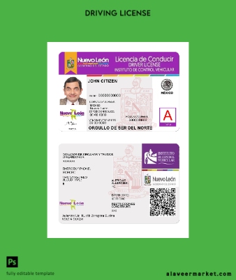 Meksika Nuevo Leon Sürücü Belgesi Belge