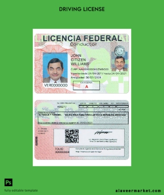 Meksika Sürücü Belgesi Belge