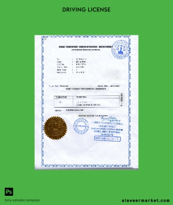 Myanmar Sürücü Belgesi Belge FREE