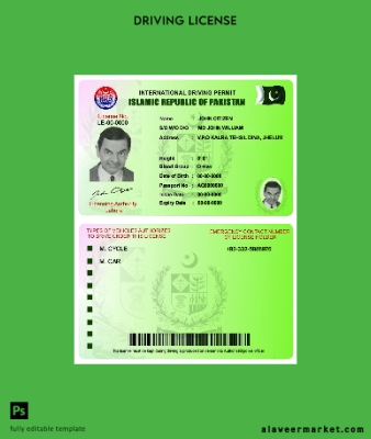 Pakistan international Sürücü Belgesi İzni