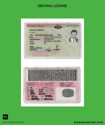 South Africa Sürücü Belgesi Belge