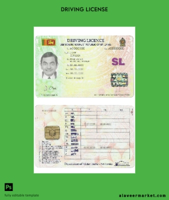 Sri Lanka Sürücü Belgesi Belge