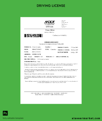 USA Maryland Department of Transportation - interim Sürücü Belgesi İzni